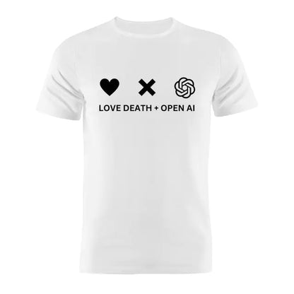100% Cotton Unisex T Shirt OpenAI Love Death